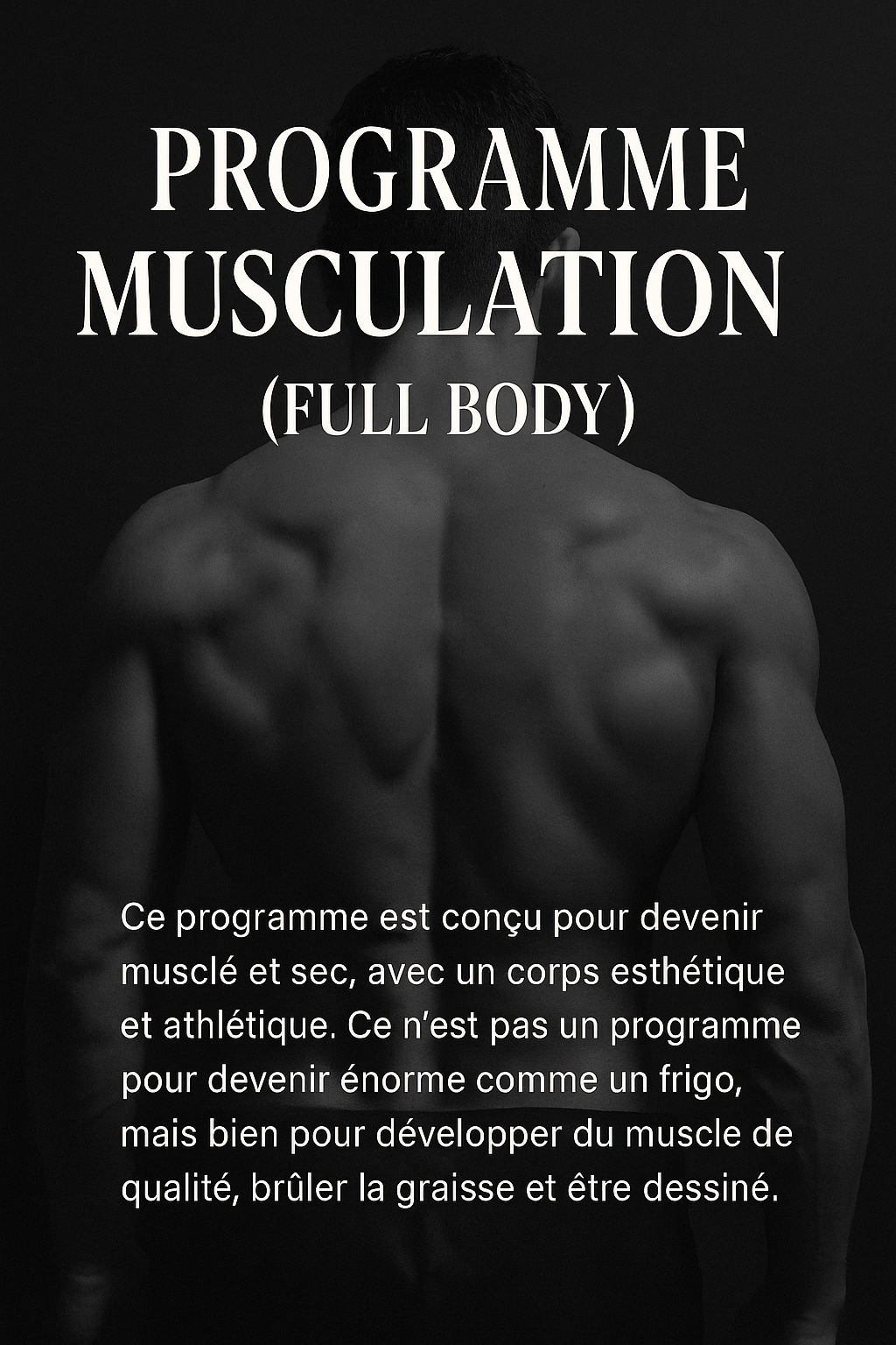 Transform your body, gain your confidence: the program to become muscular and dry